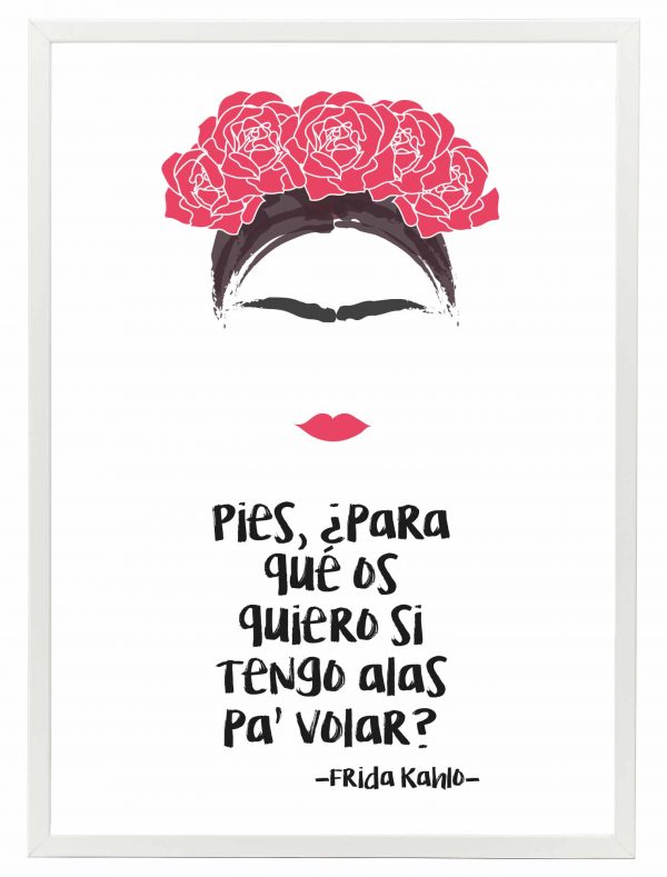 Lamina Frida Kahlo Marco Blanco