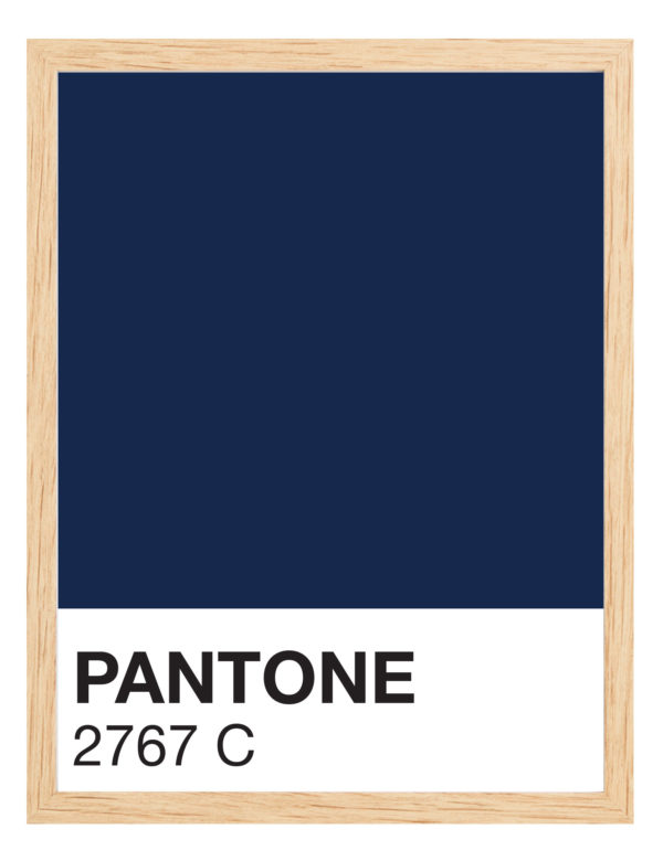 Lámina decorativa Color 2767C con marco madera