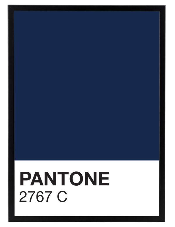 Lámina decorativa Color 2767C con marco negro