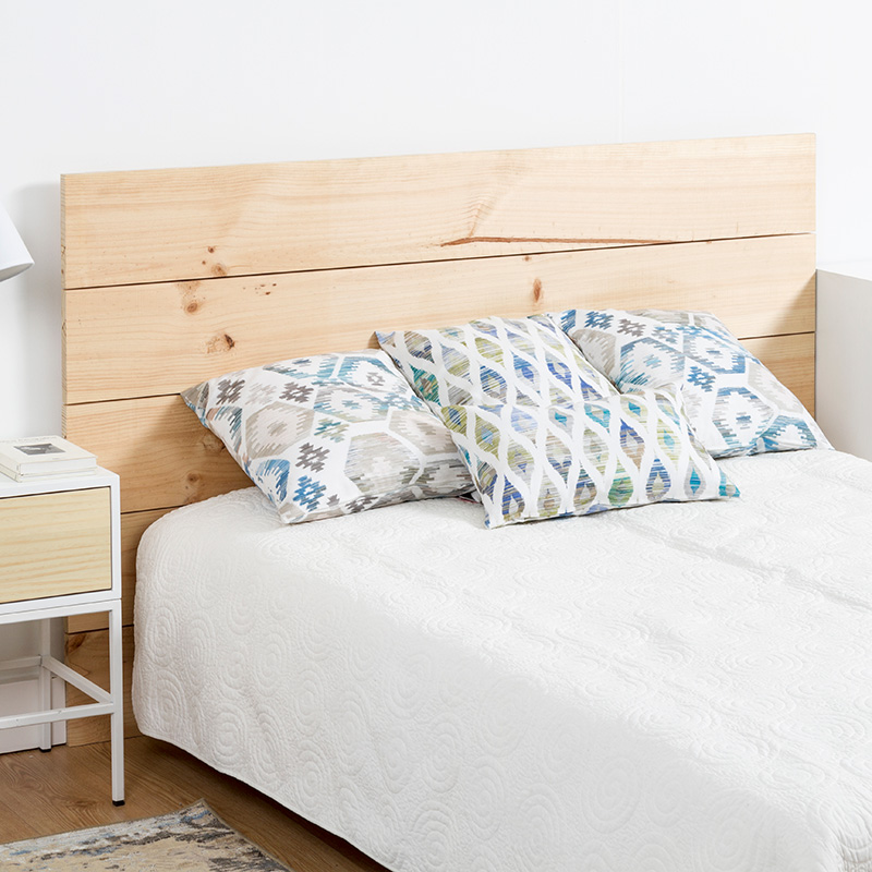 Cabecero de pino para cama infantil - Madera natural